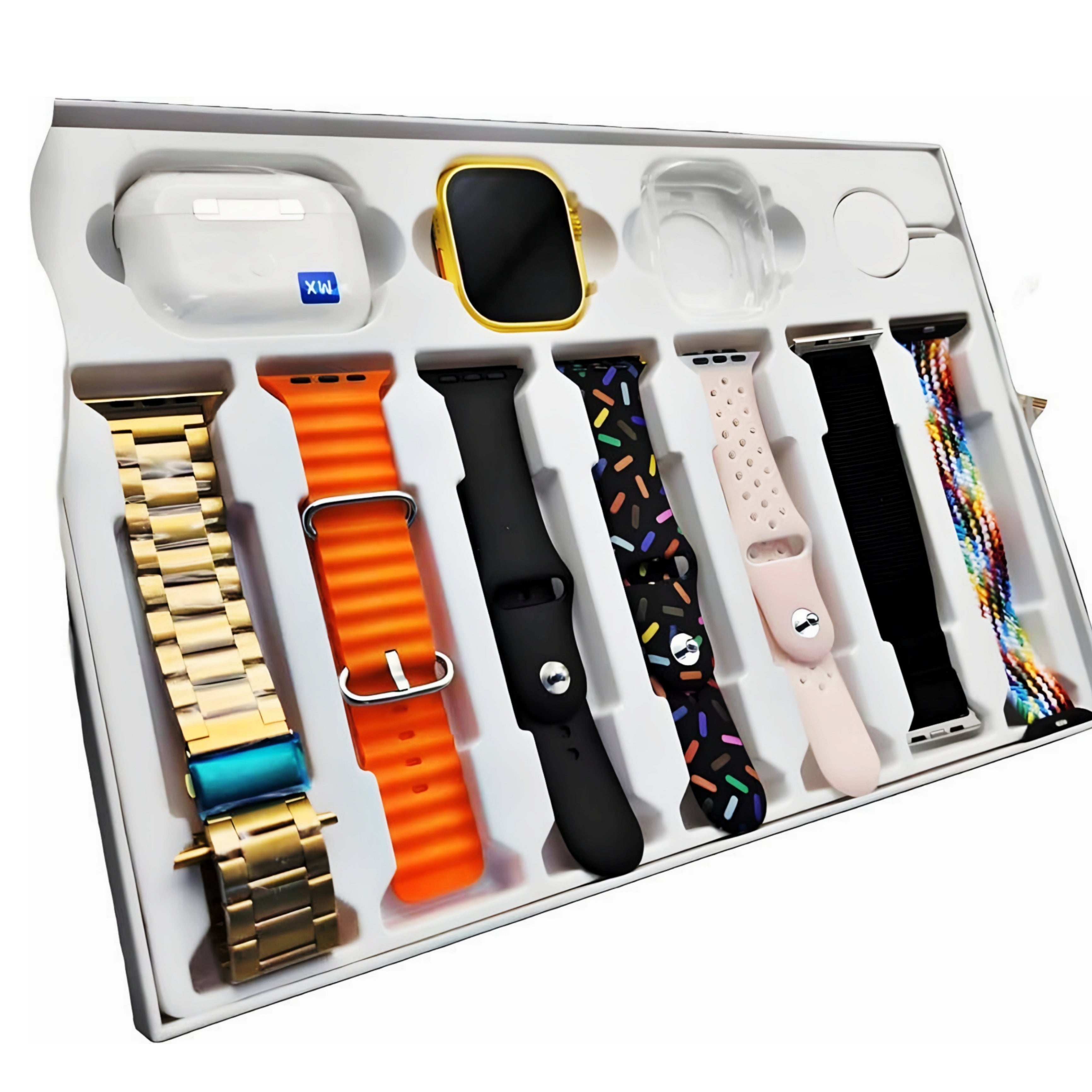 7 Straps Watch + Free Airpods Pro