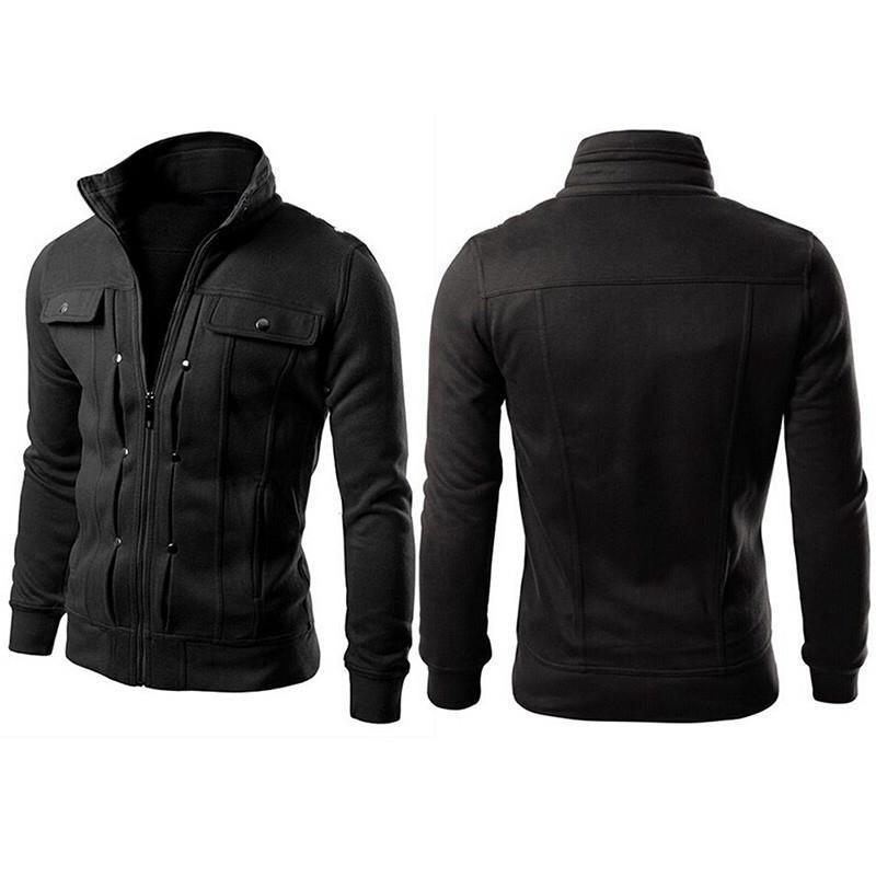 1 Pcs Men's Fleece Plain jacket-Mexican Style
